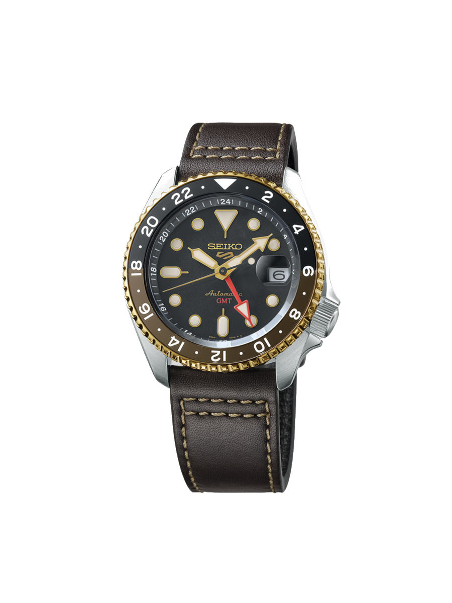 Seiko 5 Sports Automatic GMT Brown Dial &mdash; SSK036