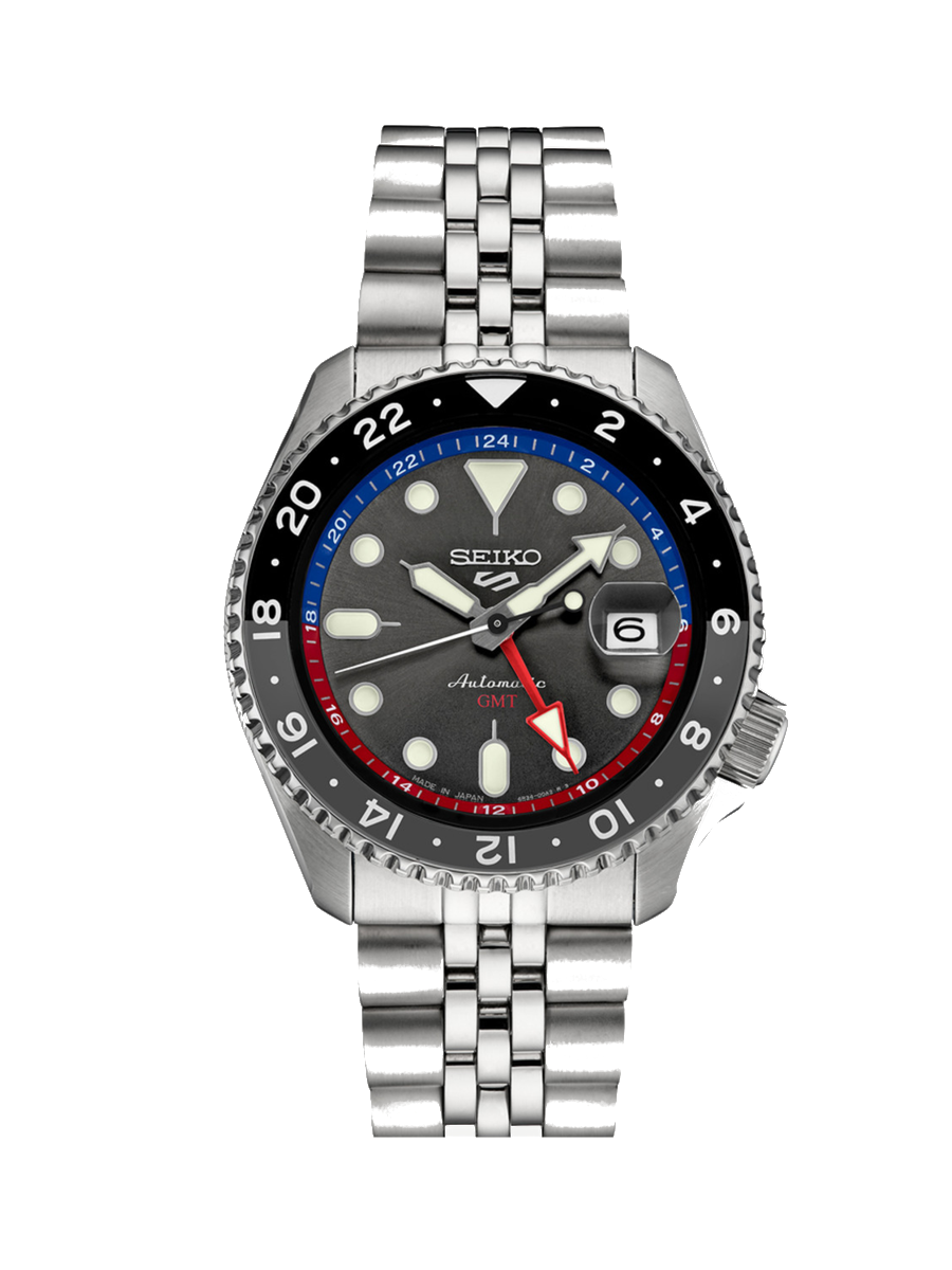 Seiko 5 Sports Automatic GMT Grey Dial &mdash; SSK019