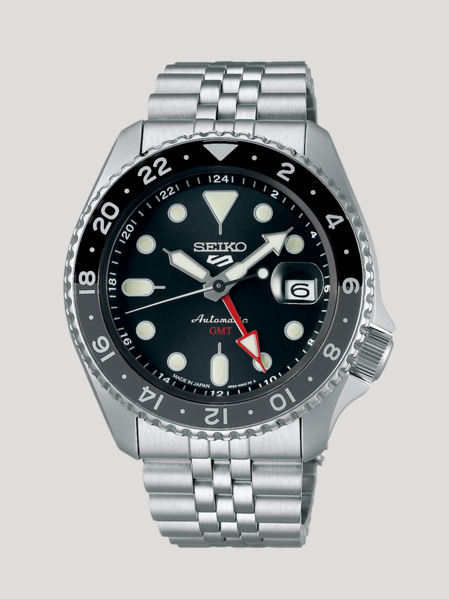 Seiko 5 GMT Bruce Wayne Black Grape