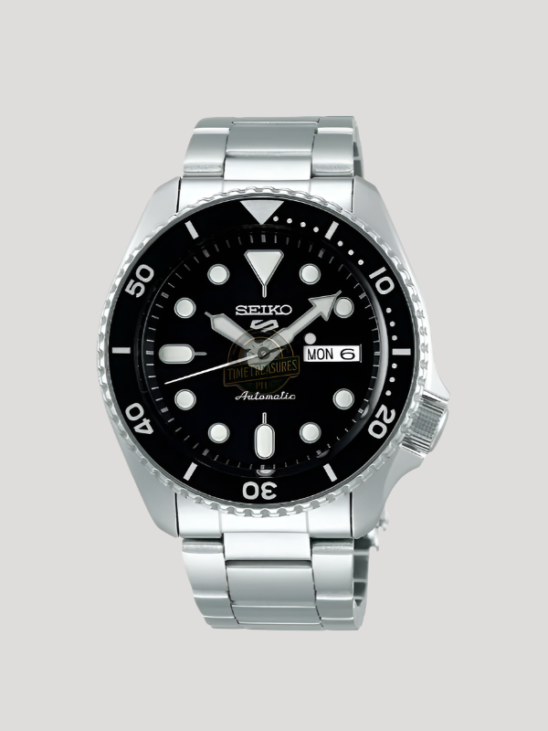 Seiko 5 Sports Automatic Day Date Black Dial SRPD55K1